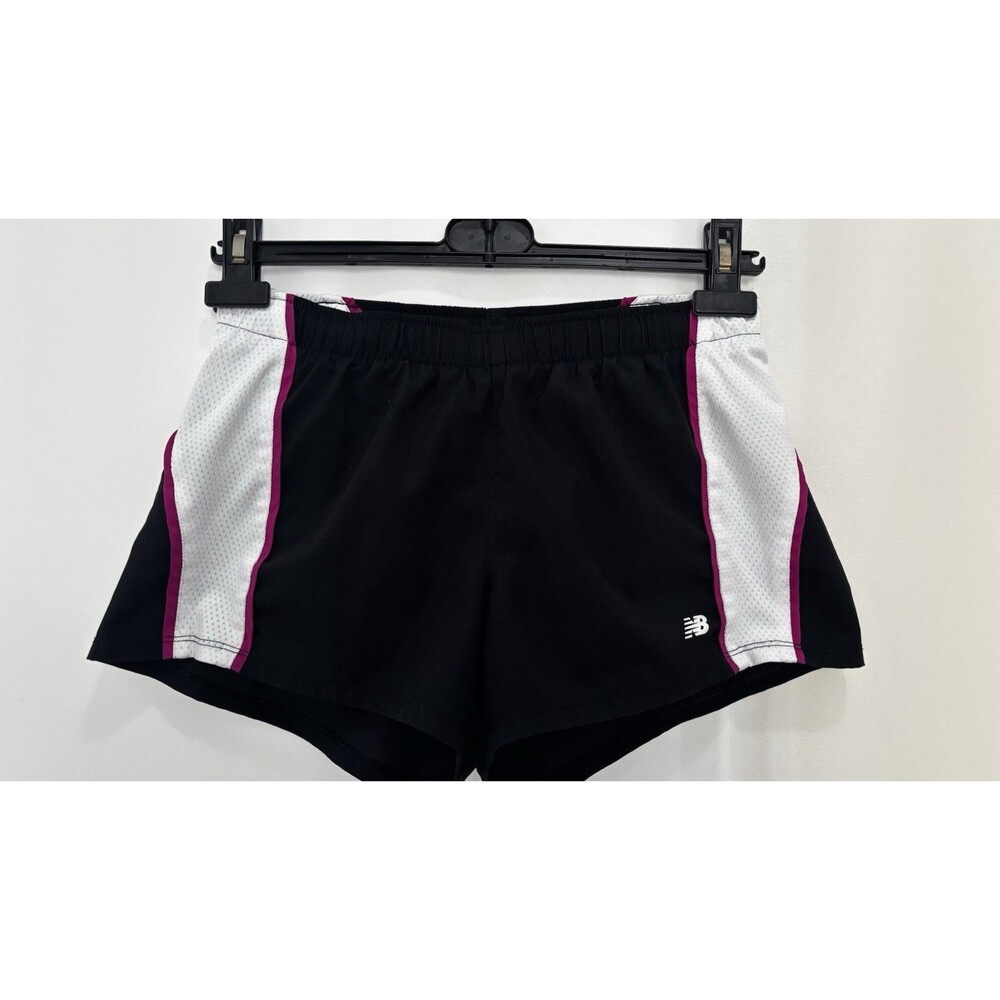New Balance Running Shorts Black Purple White athletic SZ XS